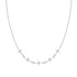 Silver Sparkling Star Station Necklace